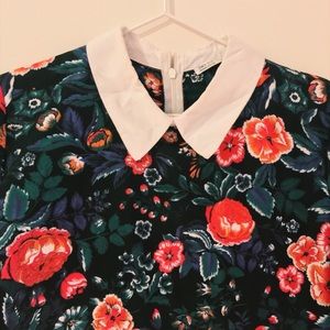 Zara trf Oversize Dress with Peter Pan Collar ✨